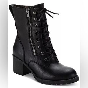 Sun and Stone black booties, size 6.5